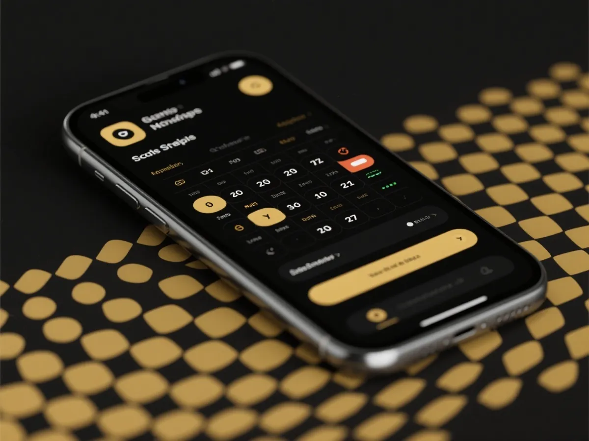 官方App下载与赛事信息展示示意图